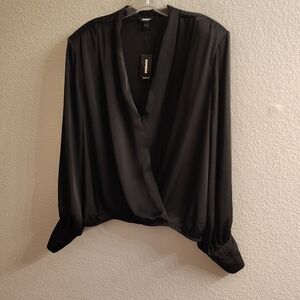 NEW Express Black Women's Long Sleeves Blouse